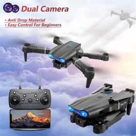 E99 Dual Camera Drone with WiFi App Control for Aerial Photography - Black