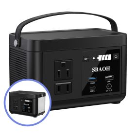 Portable Power Station P86,88.8Wh LiFePo4 Battery,with 120W AC Outputs, Solar Generator For Travel And Camping (Option: 110V)